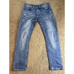 David Bitton Jeans Men's Size 30 Ash-X Basic Skinny Low Rise Whiskered Preppy